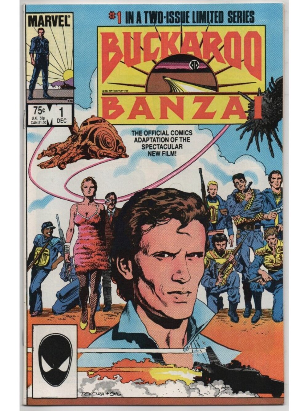 Buckaroo Banzai 1 Marvel Comics 1984 VF 8.0 Movie Adaptation